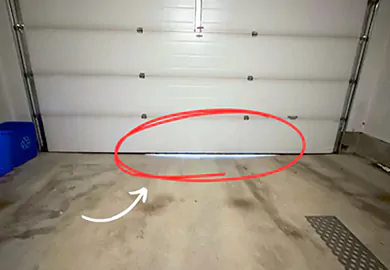 How to Fix Garage Door Gaps Caused by an Uneven Driveway or Floor